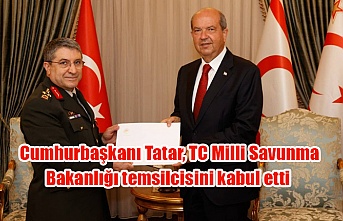 Cumhurbaşkanı Tatar, TC Milli Savunma Bakanlığı temsilcisini kabul etti