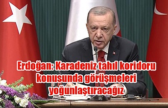 Erdoğan: Karadeniz tahıl koridoru konusunda görüşmeleri yoğunlaştıracağız