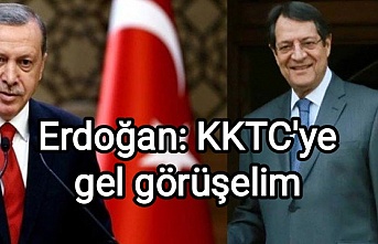Erdoğan: KKTC'ye gel görüşelim