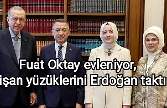 Fuat Oktay evleniyor, nişan yüzüklerini Erdoğan taktı