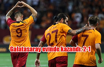 Galatasaray evinde kazandı: 2-1