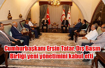 Cumhurbaşkanı Ersin Tatar, Dış Basın Birliği yeni yönetimini kabul etti
