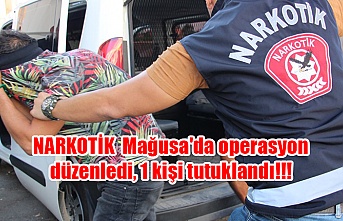 NARKOTİK  Mağusa'da operasyon düzenledi, 1 kişi tutuklandı!!!