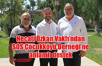 Necati Özkan Vakfı’ndan SOS Çocukköyü Derneği’ne anlamlı destek
