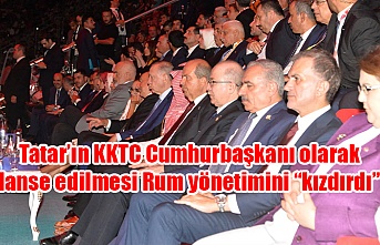 Tatar’ın KKTC Cumhurbaşkanı olarak lanse edilmesi Rum yönetimini “kızdırdı”
