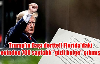 Trump'ın Başı dertte!! Florida'daki evinden 700 sayfalık "gizli belge" çıkmış
