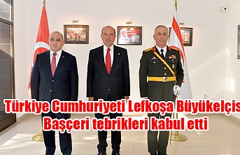Türkiye Cumhuriyeti Lefkoşa Büyükelçisi Başçeri tebrikleri kabul etti