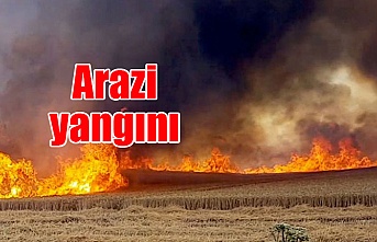 Tuzla- Mutluyaka köyleri arasındaki bir arazide yangın