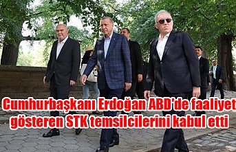 Cumhurbaşkanı Erdoğan ABD'de faaliyet gösteren STK temsilcilerini kabul etti