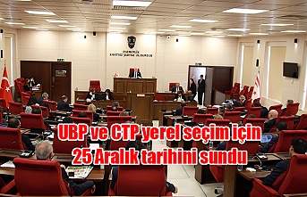 UBP ve CTP yerel seçim için 25 Aralık tarihini sundu