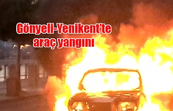 Gönyeli-Yenikent’te araç yangını