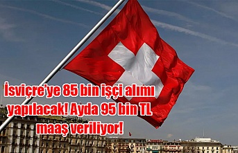 İsviçre’ye 85 bin işçi alımı yapılacak! Ayda 95 bin TL maaş veriliyor!
