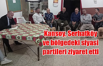Kansoy, Serhatköy ve bölgedeki siyasi partileri ziyaret etti