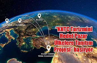 “KKTC Turizmini Hedef Pazar Ülkelere Tanıtım Projesi” başlıyor