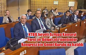 KTBB heyeti Avrupa Konseyi Yerel ve Bölgesel Yönetimler Kongresi’nin Genel Kurulu’na katıldı