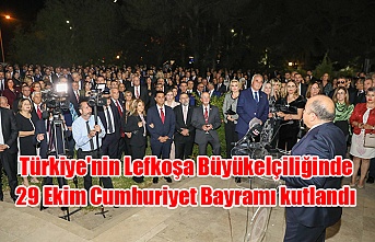 Türkiye'nin Lefkoşa Büyükelçiliğinde 29 Ekim Cumhuriyet Bayramı kutlandı