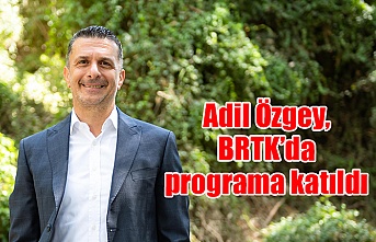 Adil Özgey, BRTK’da programa katıldı