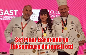 Şef Pınar Barut DAÜ’yü Lüksemburg’da temsil etti
