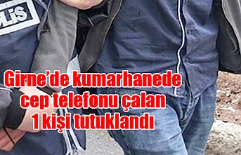 Girne’de kumarhanede cep telefonu çalan 1 kişi tutuklandı