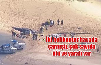 İki helikopter havada çarpıştı, çok sayıda ölü ve yaralı var