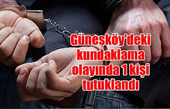 Güneşköy'deki kundaklama olayında 1 kişi tutuklandı