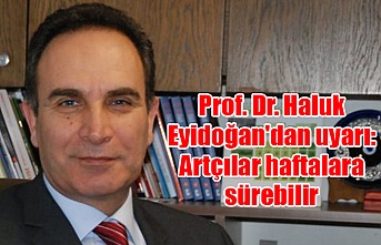 Prof. Dr. Haluk Eyidoğan'dan uyarı: Artçılar haftalara sürebilir
