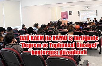 DAÜ KAEM ile KAYAD iş birliğinde “Deprem ve Toplumsal Cinsiyet” konferansı düzenlendi