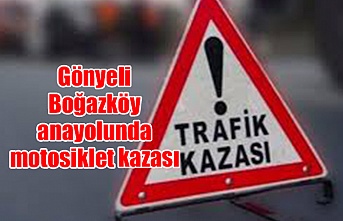 Gönyeli-Boğazköy anayolunda motosiklet kazası