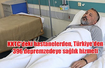 KKTC'deki hastanelerden, Türkiye'den 396 depremzedeye sağlık hizmeti