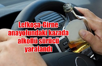 Lefkoşa-Girne anayolundaki kazada alkollü sürücü yaralandı