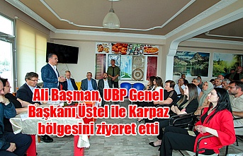 Ali Başman, UBP Genel Başkanı Üstel ile Karpaz bölgesini ziyaret etti
