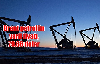 Brent petrolün varil fiyatı, 79,66 dolar