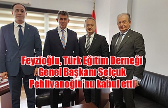 Feyzioğlu, Türk Eğitim Derneği Genel Başkanı Selçuk Pehlivanoğlu’nu kabul etti