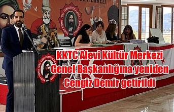 KKTC Alevi Kültür Merkezi Genel Başkanlığına yeniden Cengiz Demir getirildi