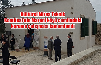 Kültürel Miras Teknik Komitesi’nin Maroni köyü camiindeki koruma çalışması tamamlandı
