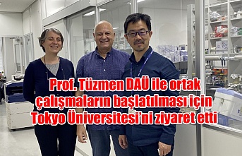 Prof. Tüzmen DAÜ ile ortak çalışmaların başlatılması için Tokyo Üniversitesi’ni ziyaret etti