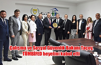Çalışma ve Sosyal Güvenlik Bakanı Taçoy, TÜMBİFED heyetini kabul etti
