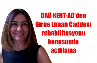 DAÜ KENT-AG’den Girne Liman Caddesi rehabilitasyonu konusunda açıklama