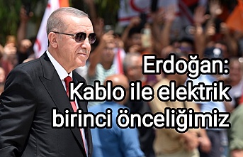 Erdoğan: Kablo ile elektrik birinci önceliğimiz