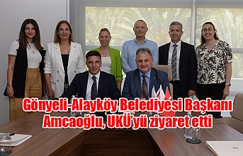 Gönyeli-Alayköy Belediyesi Başkanı Amcaoğlu, UKÜ’yü ziyaret etti