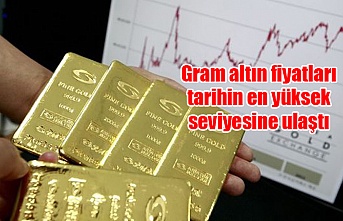 Gram altın fiyatları tarihin en yüksek seviyesine ulaştı