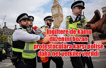 İngiltere'de kamu düzenini bozan protestoculara karşı polise daha net yetkiler verildi