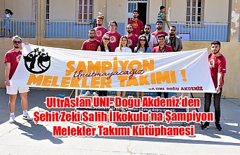 UltrAslan UNI- Doğu Akdeniz’den Şehit Zeki Salih İlkokulu’na Şampiyon Melekler Takımı Kütüphanesi