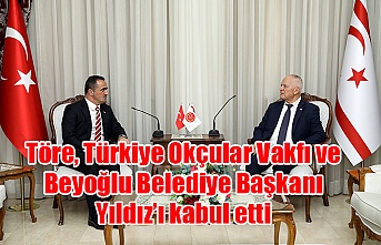 Töre, Türkiye Okçular Vakfı ve Beyoğlu Belediye Başkanı Yıldız’ı kabul etti