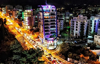 Girne Belediyesi Ecevit Caddesi ışıklandırma ve peyzaj çalışmalarının tamamlandığını duyurdu