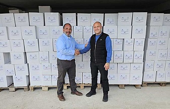 ALFA Sigorta ve KKTC Muhtarlar Derneği 2420 adet Gıda kolisi dağıtıyor