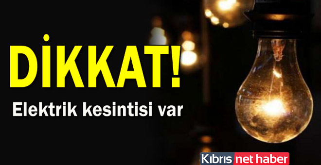 Çatalköy'de yarın 5 saatlik elektirik kesintisi yaşanacak...