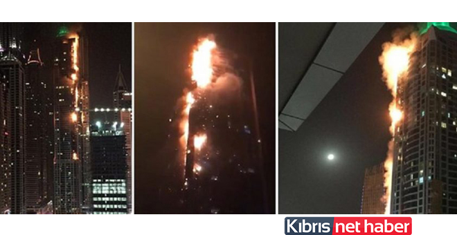Dubai’de 86 katlı bir gökdelende yangın çıktı