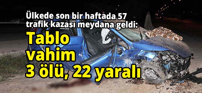 Tablo Vahim: 3 ölü, 22 yaralı