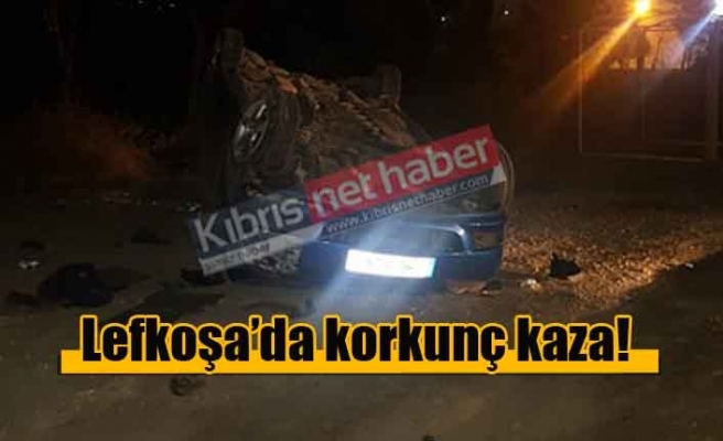 Lefkoşa-Sanayi bölgesinden korkunç kaza!